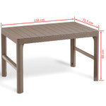 Keter Mesa de Jardim Lyon Cor Cappuccino - Marrom