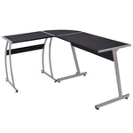 HKH Mesa de Esquina en Forma de L - Negro