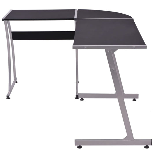 HKH Mesa de Canto em Forma de L - Preto