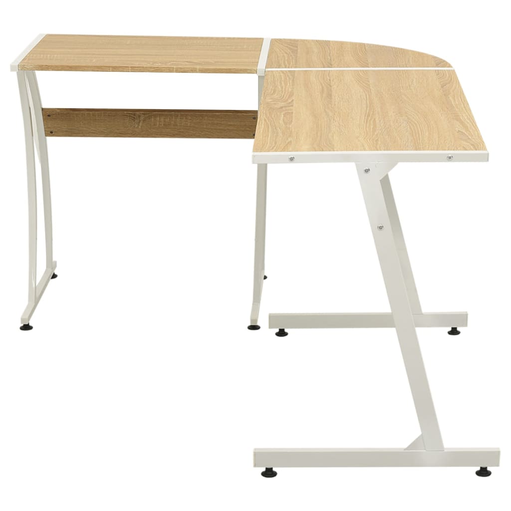 HKH Mesa de Canto em Forma de L - Preto