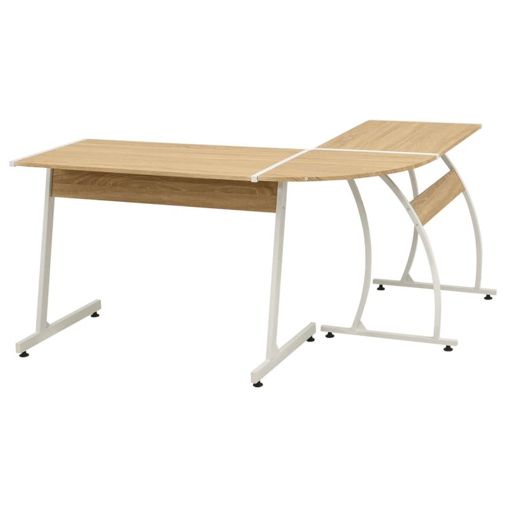HKH Mesa de Canto em Forma de L - Preto