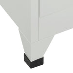 HKH Cacifo com 6 Compartimentos em Aço - 90x45x180 Cm - Cinzento