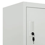 HKH Cacifo com 6 Compartimentos em Aço - 90x45x180 Cm - Cinzento