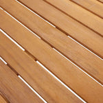 HKH 5 Pcs Conjunto de Bistrô P/ Jardim Vime Pe/acácia Maciça - Preto