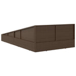 HKH 5 Pcs Conjunto Jantar P/ Jardim Vime Pe e Vidro Temperado - Preto