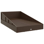 HKH 5 Pcs Conjunto Jantar P/ Jardim Vime Pe e Vidro Temperado - Preto