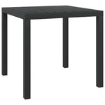 HKH Mesa de Jardim em Alumínio e Wpc - Preto