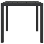 HKH Mesa de Jardim em Alumínio e Wpc - Preto