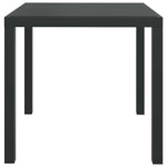 HKH Mesa de Jardim em Alumínio e Wpc - Preto