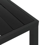 HKH Mesa de Jardim em Alumínio e Wpc - Preto