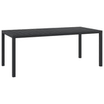 HKH Mesa de Jardim em Alumínio e Wpc - Preto