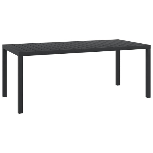 HKH Mesa de Jardim em Alumínio e Wpc - Preto