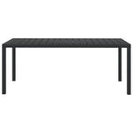 HKH Mesa de Jardim em Alumínio e Wpc - Preto