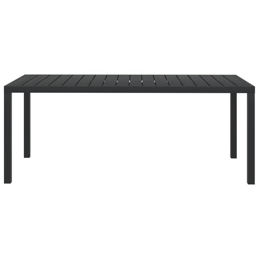 HKH Mesa de Jardim em Alumínio e Wpc - Preto