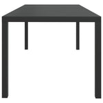 HKH Mesa de Jardim em Alumínio e Wpc - Preto