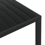 HKH Mesa de Jardim em Alumínio e Wpc - Preto