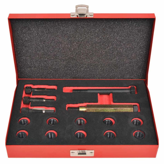 HKH Kit de reparación para roscas de bujías de incandescencia M10 x 1.0 mm - 15 piezas