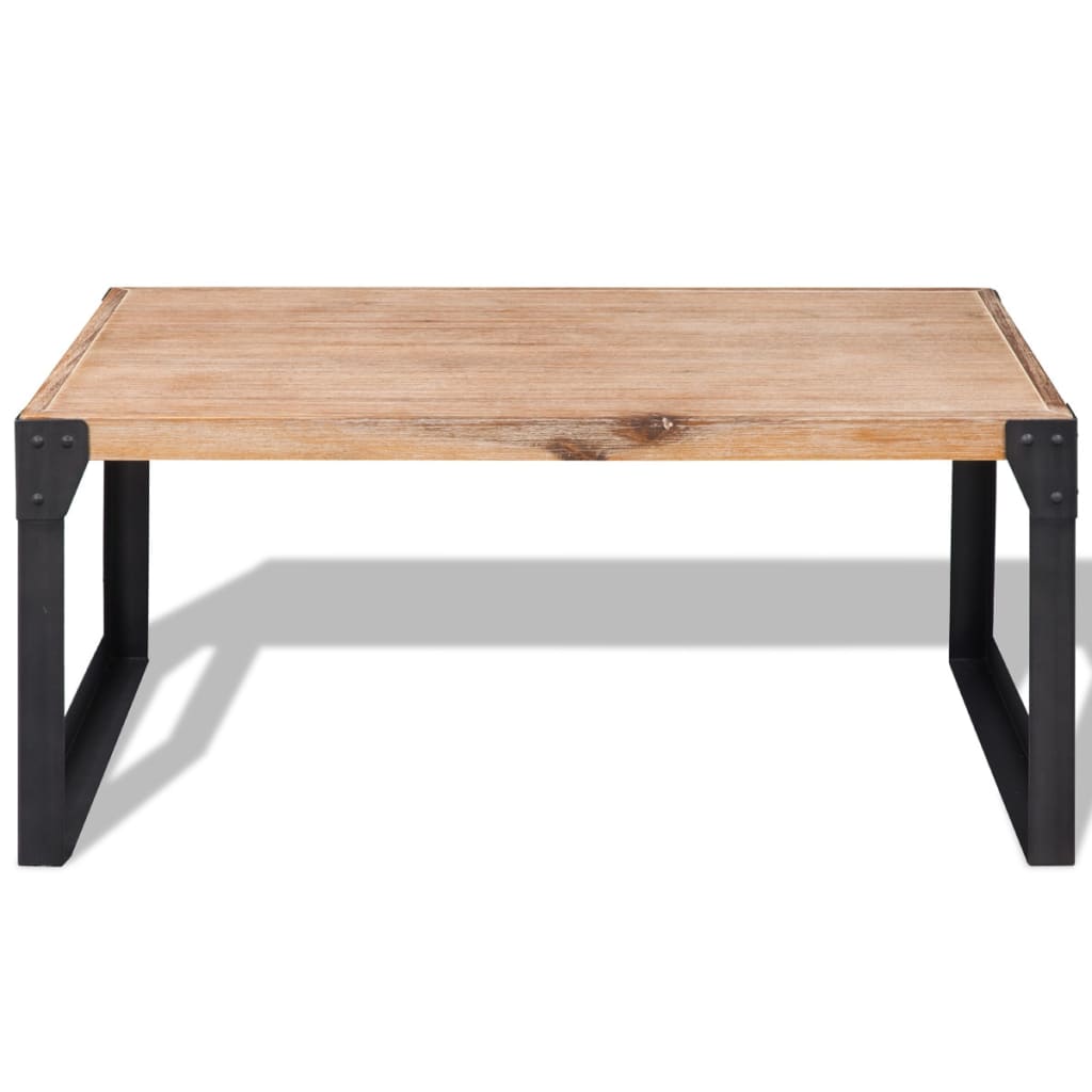 Mesa de centro HKH de madera de acacia maciza