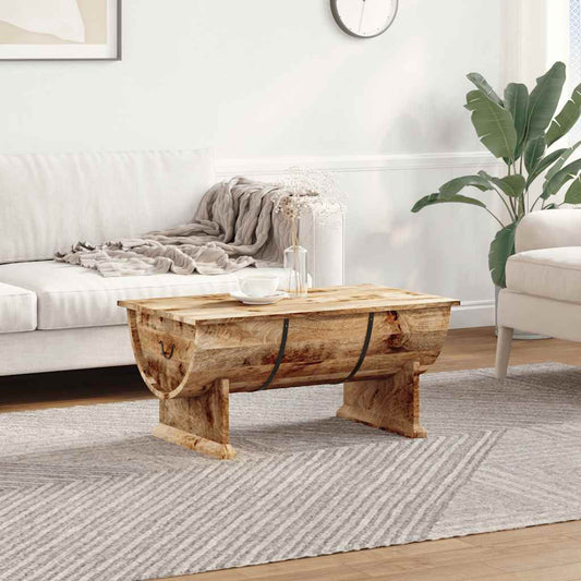 HKH Mesa de Centro en Madera Maciza de Mango