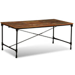 HKH Mesa de Jantar em Madeira Maciça Reciclada 180 Cm