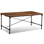 HKH Mesa de Jantar em Madeira Maciça Reciclada 180 Cm