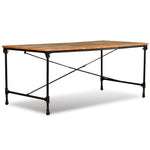 HKH Mesa de Jantar em Madeira Maciça Reciclada 180 Cm