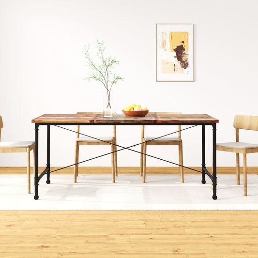 Mesa de comedor HKH de madera maciza reciclada de 180 cm
