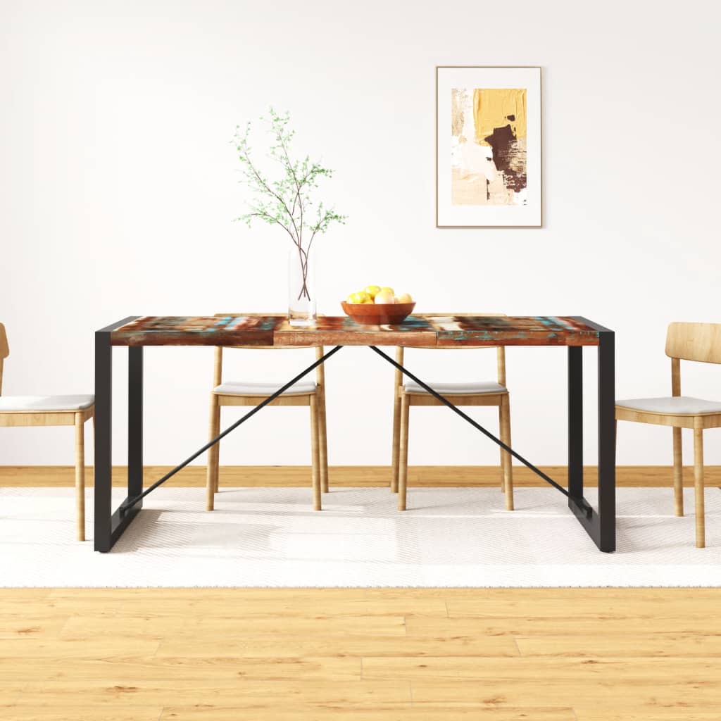 HKH Mesa de Comedor Madera Reciclada Maciza 180 Cm