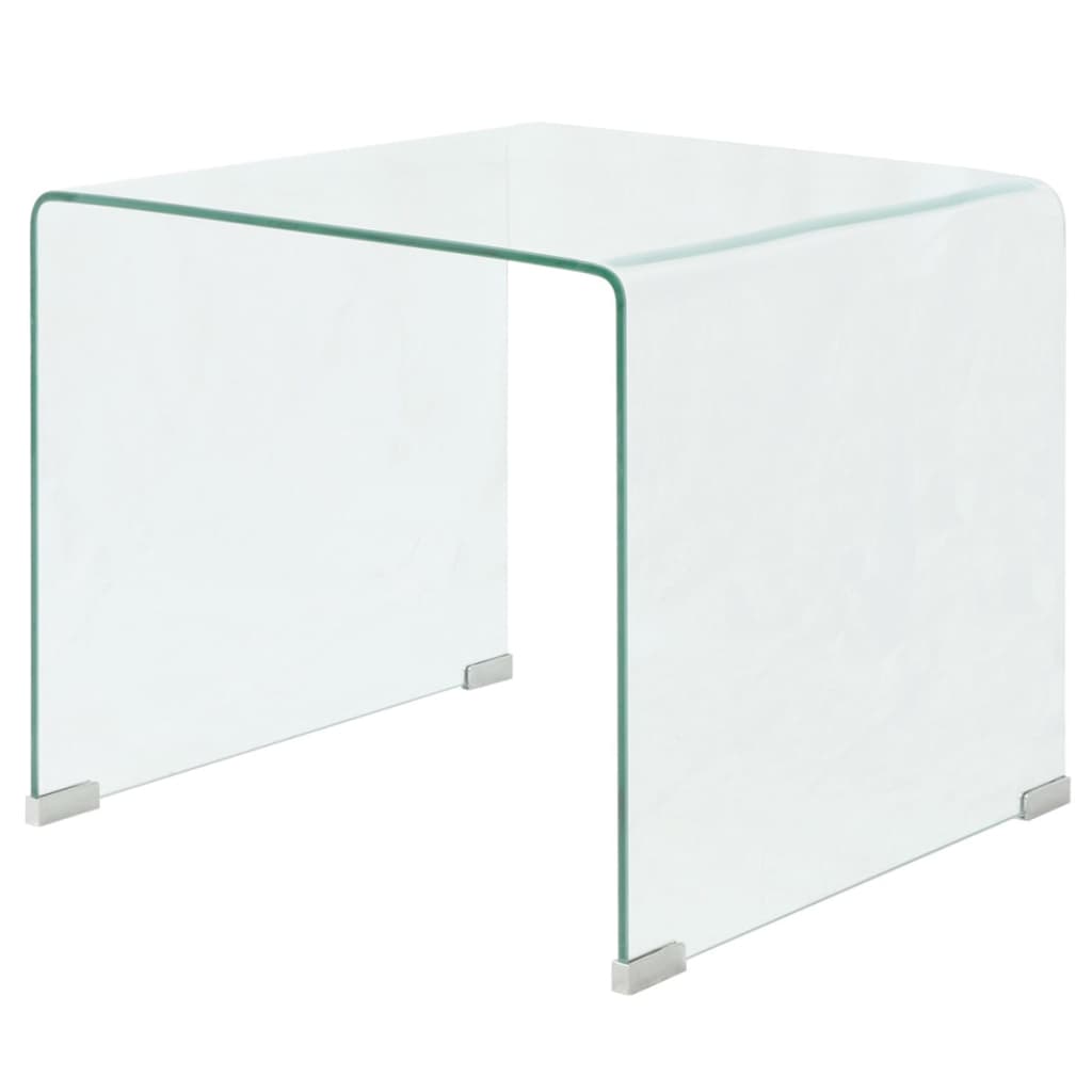 Mesa de centro HKH de cristal templado transparente