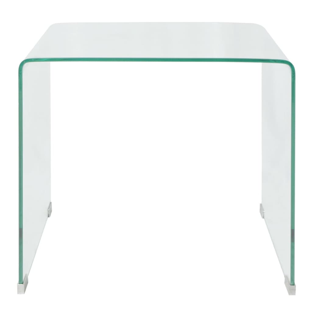 Mesa de centro HKH de cristal templado transparente