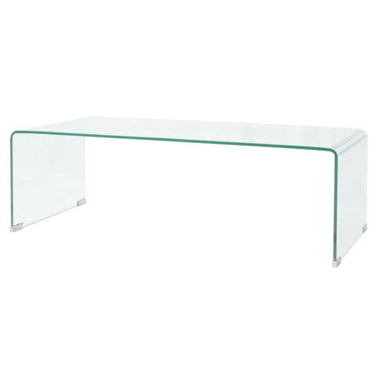 Mesa de centro HKH de cristal templado transparente