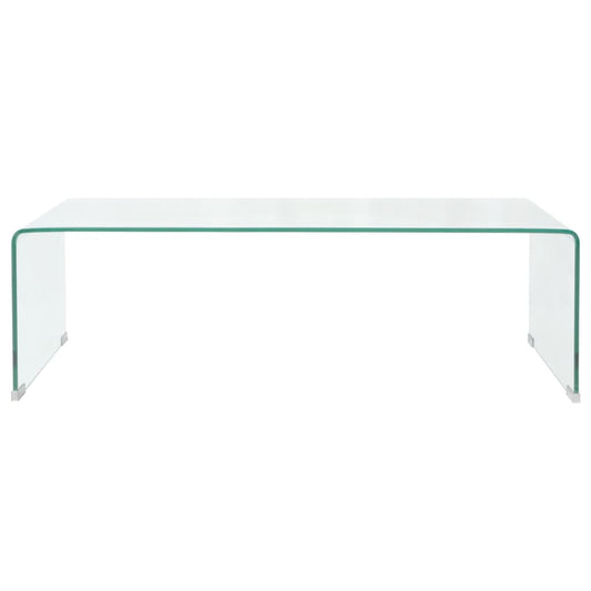 Mesa de centro HKH de cristal templado transparente