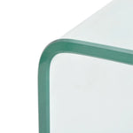 HKH Mesa de Centro em Temperado Transparente em Vidro