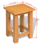 Mesa Auxiliar de Roble Macizo HKH
