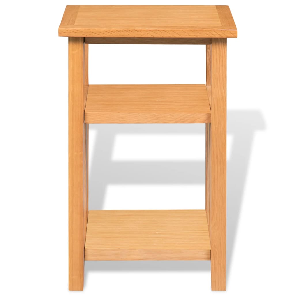 Mesa Auxiliar HKH con Revistero de Roble Macizo