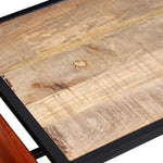 HKH Mesa de Centro com Suporte de Revistas Pele Genuína