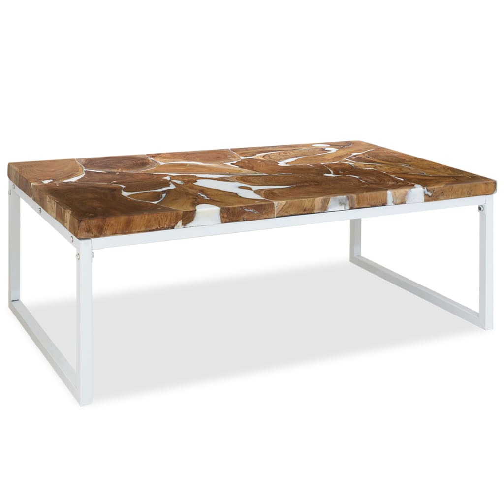 Mesa de centro HKH de resina de teca