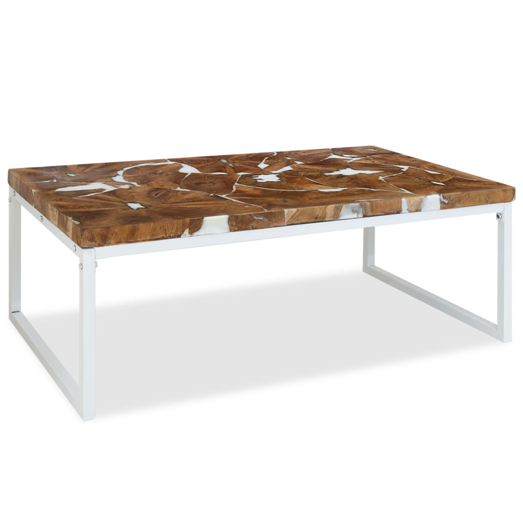 Mesa de centro HKH de resina de teca