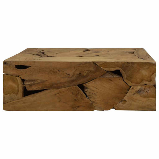 HKH Mesa de Centro Teca Genuína - Castanho