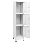 HKH Taquilla con 3 Compartimentos - 38x45x180 Cm