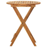 HKH Conjunto Bistro para Jardim Dobrável 3 Pcs Madeira de Acácia - Marrom