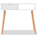 HKH Mesa de Apoio de em Pinho Maciço - Branco
