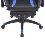 HKH Cadeira Escritório Reclinável Estilo Corrida com Apoio Pés - Azul