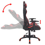 HKH Silla de Oficina reclin. Estilo Racing Piel Artificial - Rojo