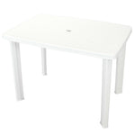 HKH Mesa de Jardim Plástico - Branco