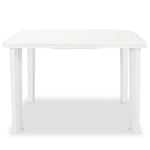 HKH Mesa de Jardim Plástico - Branco
