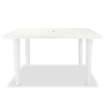 HKH Mesa de Jardim Plástico - Branco