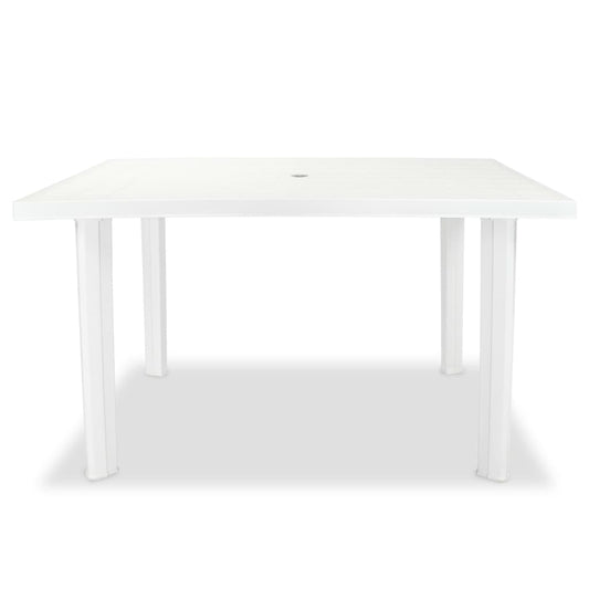 HKH Mesa de Jardim Plástico - Branco