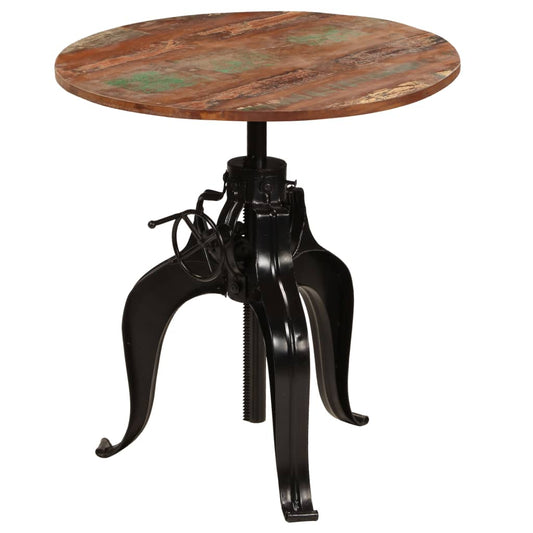 HKH Mesa de Bar em Maciça 75x(76 - 110) Cm em Madeira Recuperada