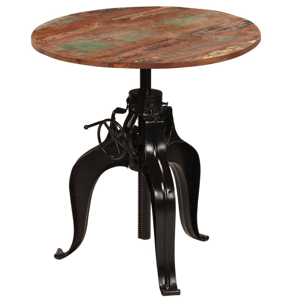 Mesa de bar HKH de madera maciza reciclada de 75x(76-110) cm